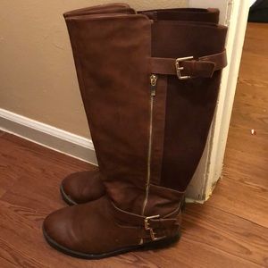 Torrid size 11 tan riding boots wide calf